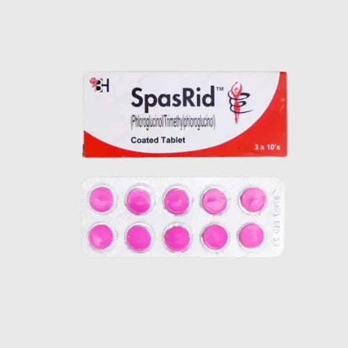 Spasrid Tablets – Phloroglucinol Antispasmodic for Spasmodic Pain & Colic