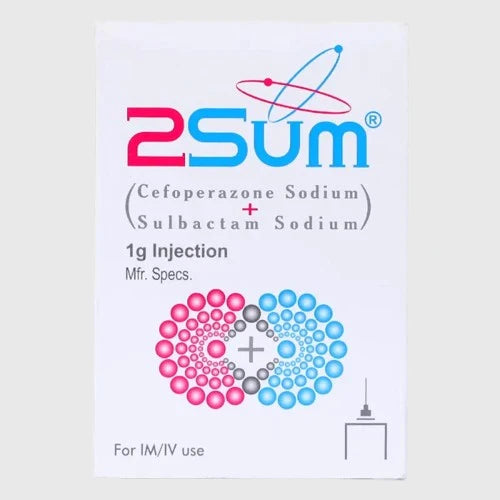 2Sum 1g Injection (Cefoperazone/Sulbactam)