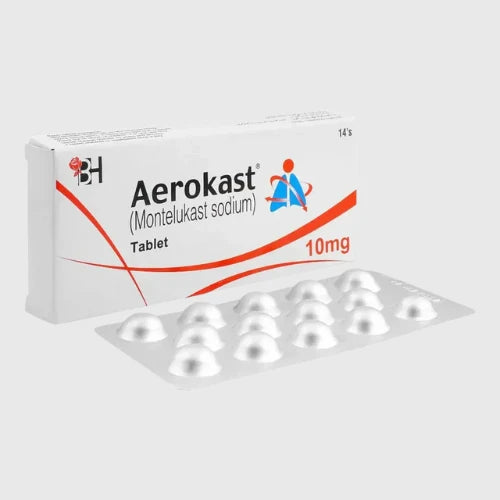Aerokast 10mg Tablets – Montelukast for Asthma Prevention & Allergic Rhinitis