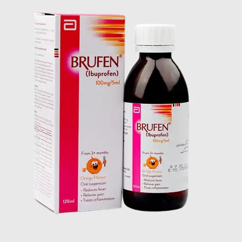 Brufen DS Syrup 200mg/5ml – Strong Ibuprofen Pain Relief
