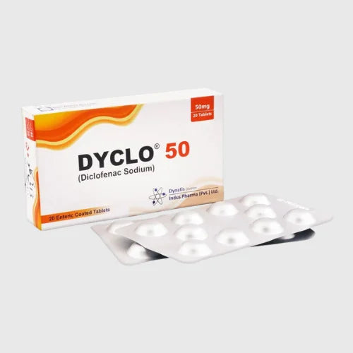 Dyclo 50mg Tablet (Diclofenac Sodium 50mg)