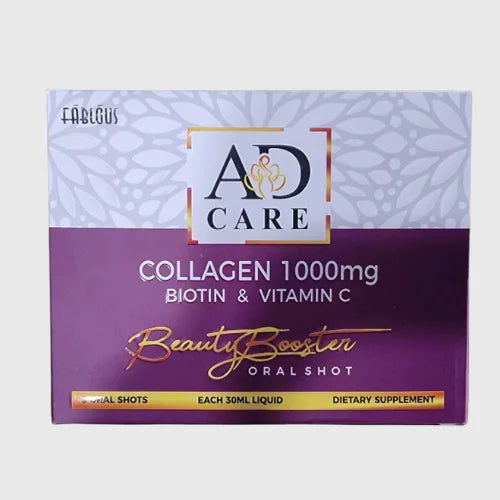Fablous AD Care Collagen 1000mg Biotin & Vitamin C Oral Shots 30 ml, 5x