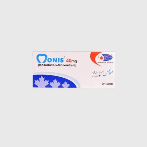 Monis 40mg Tablet (Isosorbide Mononitrate 40mg)