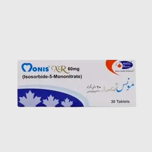 Monis XR 60mg Tablet (Isosorbide Mononitrate 60mg)