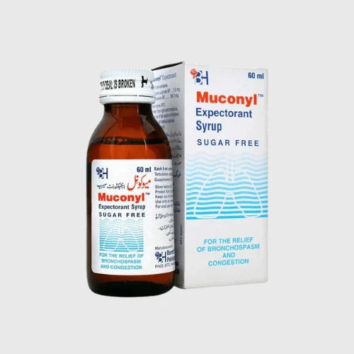 Muconyl Syrup 60ml for Mucus Cough & Bronchospasm