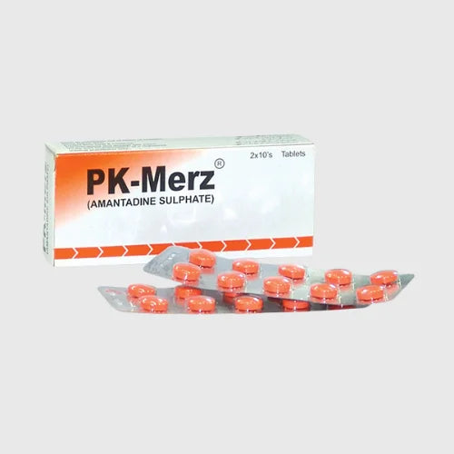 Pk-Merz 100mg Tablet (Amantadine Sulphate 100mg)